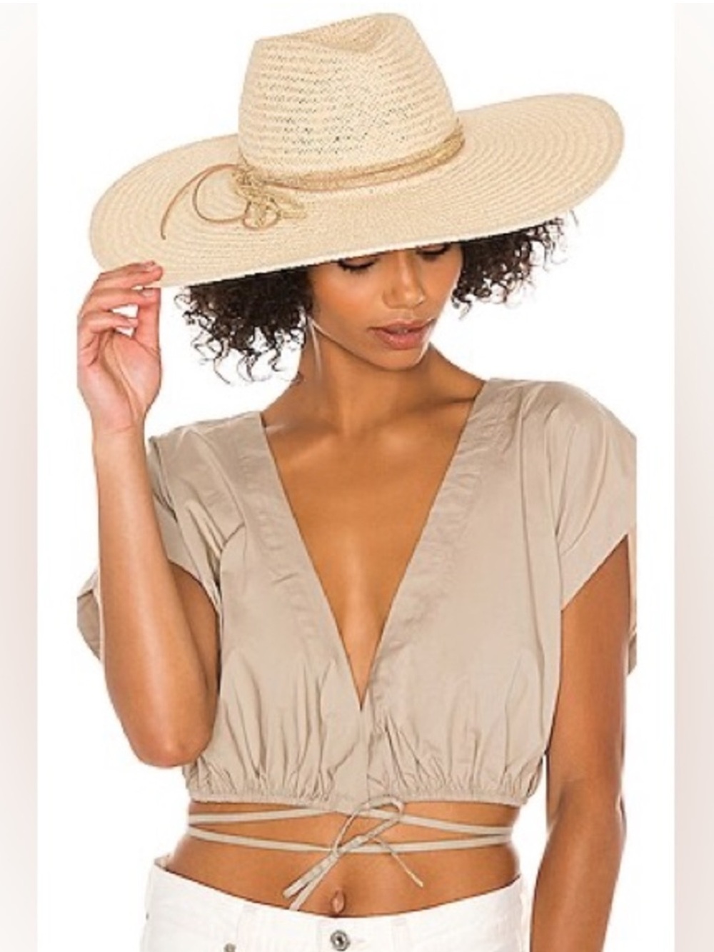 Hat Attack HAMPTON HAT in Natural Rafia